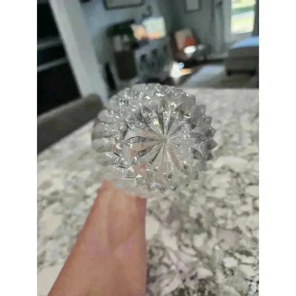 Vintage Heavy Crystal Glass Decanter